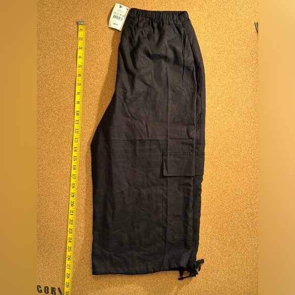 COTTON ON - HAVEN CAPRI PANT - BLACK - NWT! - Picture 2 of 2
